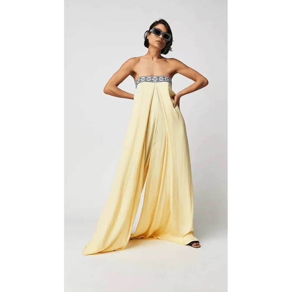 NFS Free People Solid Serendipity Jumpsuit in Lemonilla
